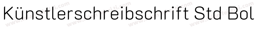 Künstlerschreibschrift Std Bold (D)字体转换
